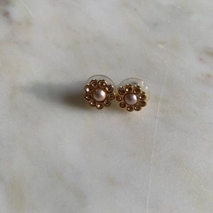 Kate Spade Flower Pearl Stud Earrings
